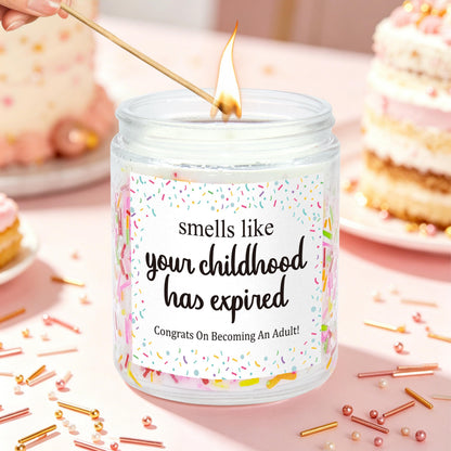 Dulkjio 18th Birthday Gifts for Girls, 18th Birthday Decorations Candles, Gifts for 18 Year Old Girls, 18 Year Old Birthdays Gift for Daughter, Sister, Niece, Natural Soy Wax Vanilla Candles 7oz