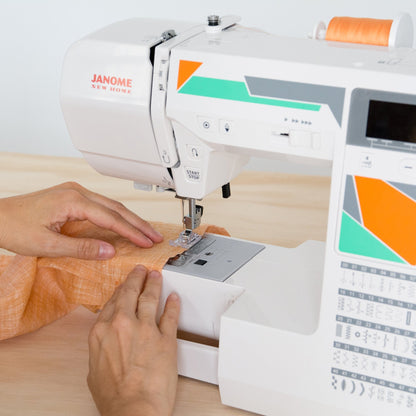 Janome MOD-50 Computerized Sewing Machine with 50 Built-In Stitches, 3 One-Step Buttonholes, Drop Feed and Accessories