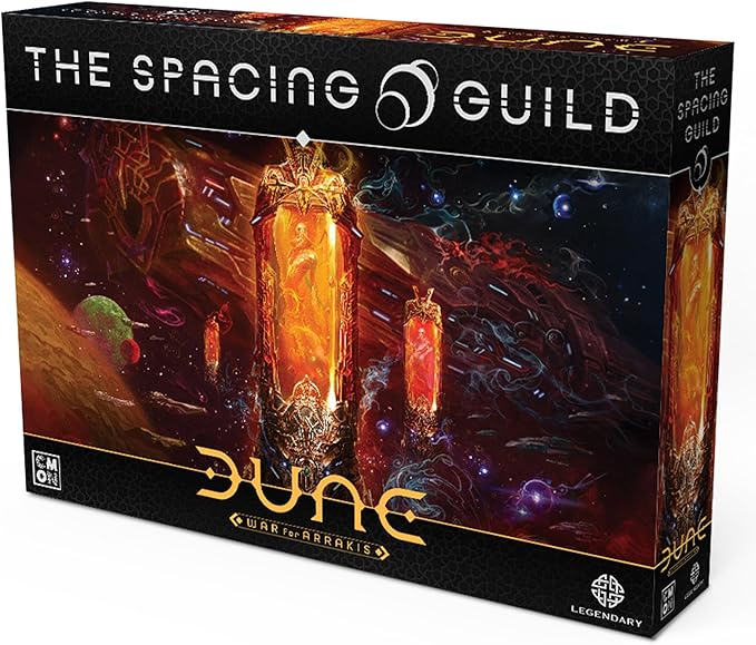 Dune: The Spacing Guild Board Game Expansion - Tabletop Miniatures Strategy Game with Asymmetric Gameplay for Kids and Adults Ages 14+ 1-4 Players 120 Minute Playtime Made by CMON