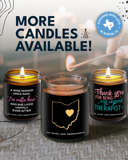 Ohio Candle, Unique Ohio Themed Gifts for Men and Women, Best State Souvenir Gifts for Moving Away, Thoughtful Home Sick Presents, Ideal for Birthday, Christmas, Graduation, Gift Ready