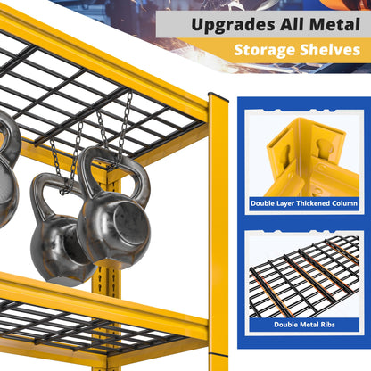 REIBII 72''H Garage Shelving 3010 LBS Storage Shelves Adjustable Metal Shelving 5 Tier Metal Shelves for Storage Industrial Shelf for Kitchen Pantry Warehouse Basement 72" HX35.5 WX16 D, 3 Pack