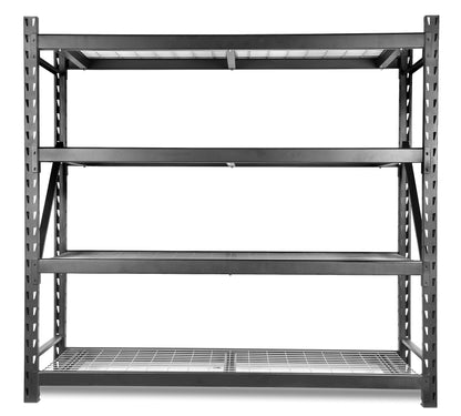 Wen Four-Tier Industrial Steel Storage Rack with Adjustable Shelving and 8000-Pound Capacity (RK7724-4)