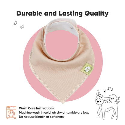 8-Pack Organic Baby Bandana Bibs for Girls - Super Absorbent Triangle Baby Bibs for Drooling and Teething Infant, 100% Cotton Extra Soft for Newborn, Infant 0-36 Months (Muted Pastel)
