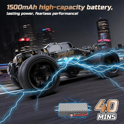 DEERC 9309E All Terrain Fast RC Cars for Adults 40KPH4WD Electric Off-Road Remote Control Monster Truck2.4Ghz High Speed CarWaterproof Monster Truck with 2 Batteries for Boys &amp Kids