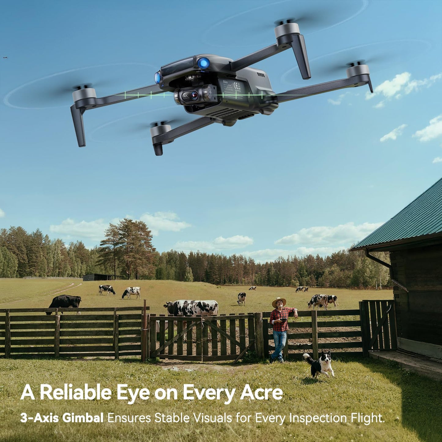 Ruko U11MINI 4K (RC3), Professional 8K Drone with 5.5" Touchcreen, Drones with camera for Adults 4K Video, 3-Axis Gimbal, 20000ft FPV Transmission, Under 249g FAA Exempt, Beginner (64-Min Flight)