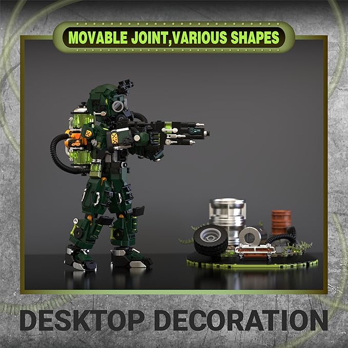 Xeno-Striker Building Set Rescuer-Figures Toy Buildings Blocks for Adult Teens DIY Craft Model Building Kits for Boys Girls 12+ Home Office Decor Graduation Birthday 1271PCS