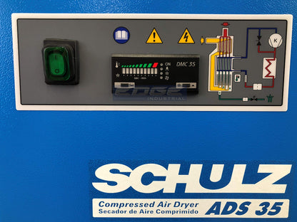 Schulz Refrigerated Air Dryer for Air Compressor, Compressed Air Systems, 35 cfm. Good for 7.5hp & 10hp Compressors (Stand Alone Dryer)
