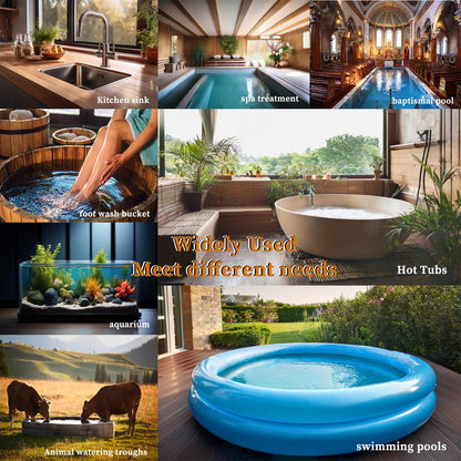 LASTINGCAPE 1000W Fully Submersible, Portable Baptism Immersion Heater & Hot Tub Water Heater with Temp Control, GFCI Leakage Protection for Baptistry, Inflatable Pool, Swimming Pool,Spa, Hot Tub