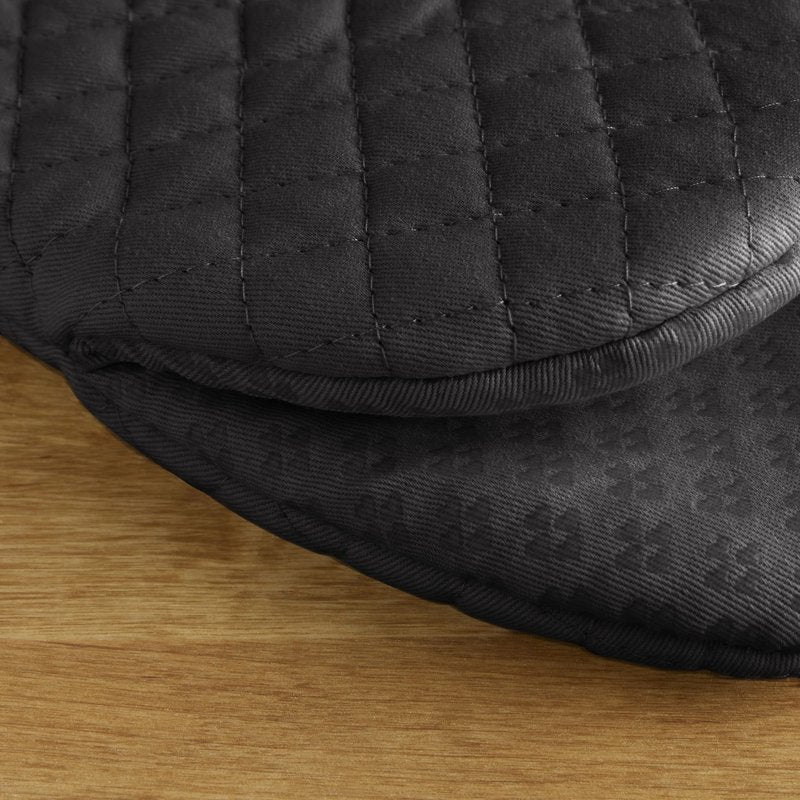 KitchenAid Asteroid Mini Oven Mitt Set, 5.5"x8", Black, 2 Piece