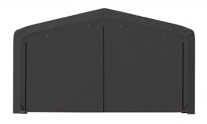 ShelterLogic ShelterTube Garage & Storage Shelter, 20' x 23' x 12' Heavy-Duty Steel Frame Wind and Snow-Load Rated Enclosure, Gray