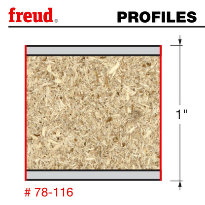 Freud 78-116: 1/2" (Dia.) Diamond Compression Bit with 1/2" shank