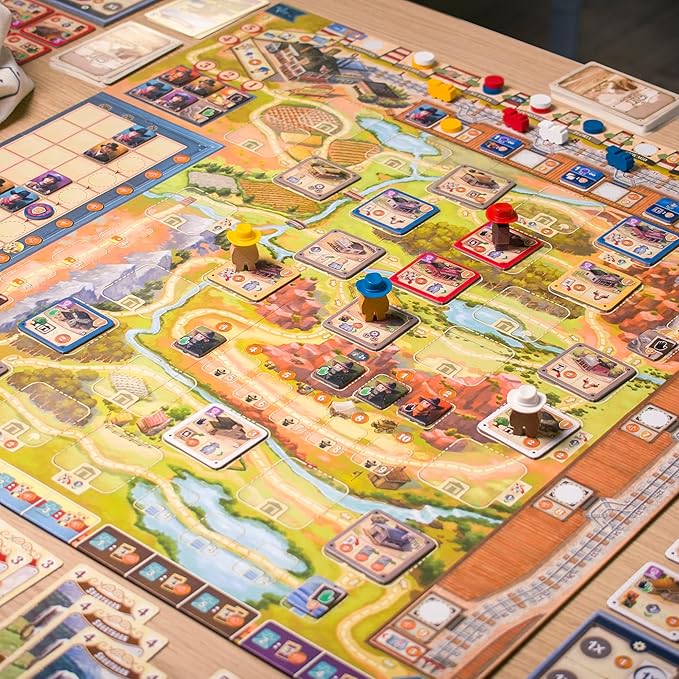 Asmodee Great Western Trail 2nd Edition Board Game - Epic Strategy Board Game for Ranchers and Adventurers Family Game for Kids &amp Adults Ages 12+ 1-4 Players 75-150 Min Playtime