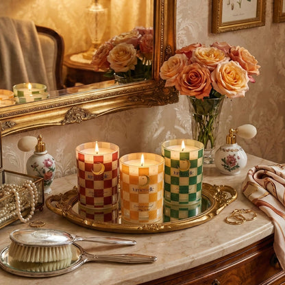 Lumenelle Winter Candle Gift Set for Women (2-Pack) - Gourmand, Fruity & Sweet Scented Soy Wax Candles, Clean Burning, Eco-Friendly, Cozy Home Decor Gift (8.8 oz Each) (Joyride Set No. 03)