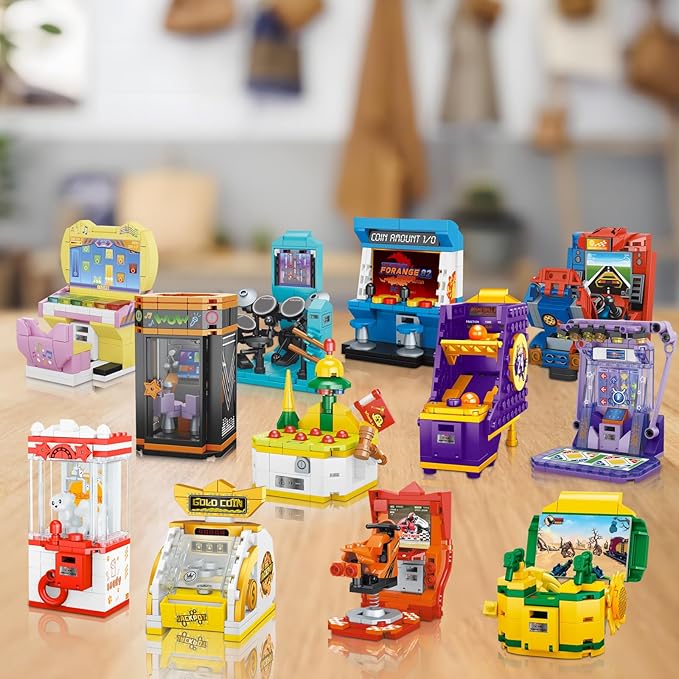 JMBricklayer Friend Game Console Building Set 2013412 in1 Mini Game Console Collectible Model Building Christmas Party Favors for Goodie Bags Classroom Prizes Birthday Gifts for Girls Boys