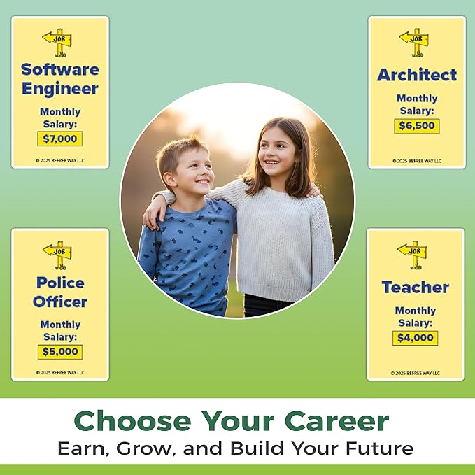 BeFree for HOMSTERS: Family Strategy Board Game – Financial Literacy Career &amp Investing | Ideal for Kids Ages 8–12 (Adult Guidance Suggested) | Learn Smart Decisions &amp Buying Your First Home