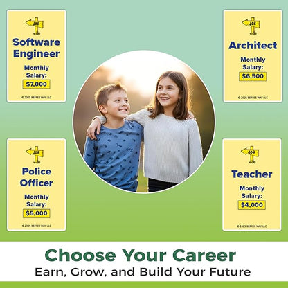 BeFree for HOMSTERS: Family Strategy Board Game – Financial Literacy Career &amp Investing | Ideal for Kids Ages 8–12 (Adult Guidance Suggested) | Learn Smart Decisions &amp Buying Your First Home