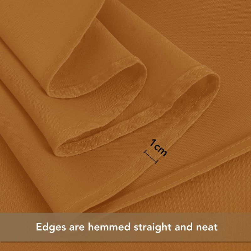 sancua Thanksgiving Tablecloths for 8 Foot Rectangle Tables, 6 Pack Light Brown - Washable Polyester Fabric Fall Table Cloth for Harvest Party, Birthday, Banquet Reception, 60x120 Inch Bronze