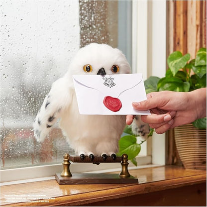Wizarding World Harry Potter Enchanting Hedwig Interactive Owl with Over 15 Sounds and Movements and Hogwarts Envelope Kids Toys for Ages 5 and up