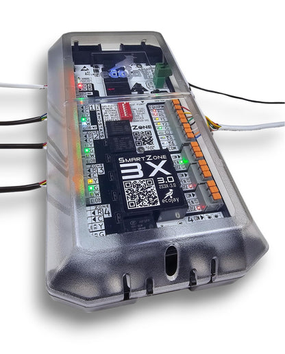 SmartZone-3X : 3 Zone HVAC Controller KIT w/ Temp Sensor; Dual Climate Control to Replace Honeywell HZ322, EWC, Zonefirst, Zonex, Durozone & More