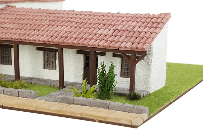 California Mission San Francisco Solano – 3D Mini-Bricks Architecture Kit 1250 Pieces Plaster Brick Construction Set Stem Educational Model for Teens &amp Adults