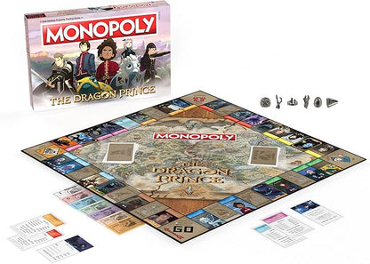 Monopoly: The Dragon Prince | Buy Sell Trade Characters Such as Ezran Rayla and Callum from The Netflix Series | Classic Monopoly Game | Officially-Licensed The Dragon Prince Merchandise