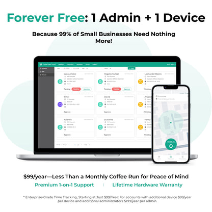 ANVIZ Time Clocks for Employees Small Business - Forever Free Cloud Software - FacePass 7 Pro Biometric Clock in and Out Machine - Support Door Access - Face + RFID + Pin Punching, FacePass 7 Pro