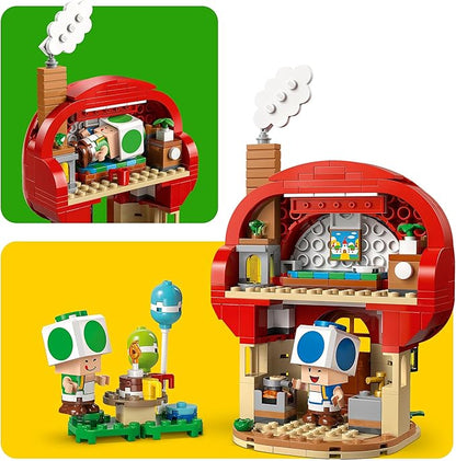 Lego Super Mario Kino House House Birthday Toy Gift Block Boys Girls 7 8 9 Year Old Elementary School Mario Toy Toy Game 72041
