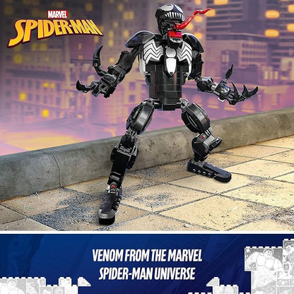LEGO Marvel Venom Figure 76230 Fully Articulated Super Villain Action Toy Spider-Man Universe Collectible Set Alien Toys for Boys and Girls
