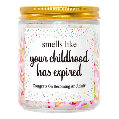 Dulkjio 18th Birthday Gifts for Girls, 18th Birthday Decorations Candles, Gifts for 18 Year Old Girls, 18 Year Old Birthdays Gift for Daughter, Sister, Niece, Natural Soy Wax Vanilla Candles 7oz