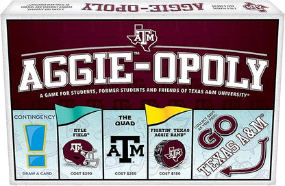 Late for The Sky: Aggie-Opoly - Texas A&ampM University Themed Family Board Game Opoly-Style Traditional Play Or 1 Hr Version Ages 8+ 2-5 Players