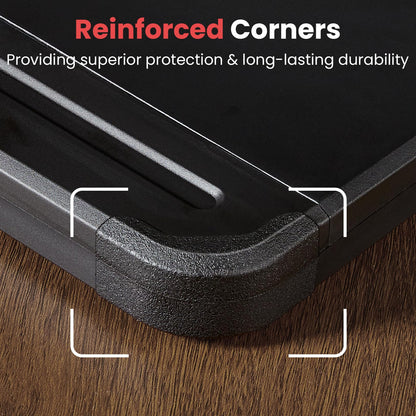 Sooez Reinforced Clipboard with Storage, Inner Plastic Folder Attached, Heavy Duty Clip Boards 8.5x11 with Pen Holder, High Capacity Nursing Clipboards for Teacher Office Home, Letter / A4 Size
