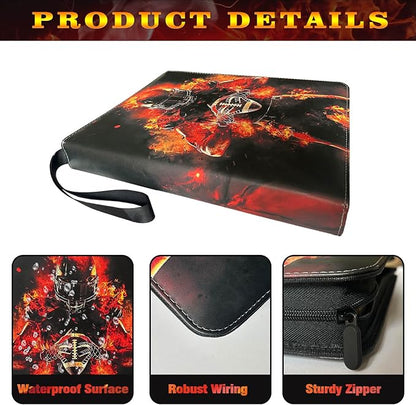 Football Card Binder with Sleeves900 Pockets Football Card Holder Protectors Albums Card Storage Organizer Case Compatible with Trading Card and Other Sports Cards