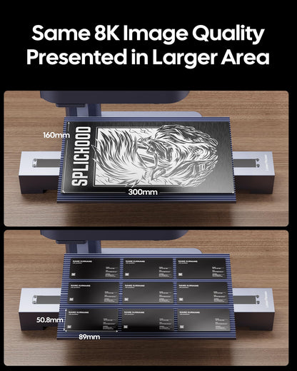 LaserPecker Slide Extension for LP4/LP5, Expand to 300x160mm Engraving Area- Pro Accessories for Batch Processing & Large Projects
