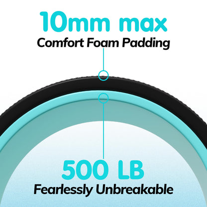 Furnhome Back Roller - Back Wheel for Deep Tissue Massage,Yoga Wheel for Back Pain & Stretching- Comfy Deep Tissue Massage Roller (3-Pack)