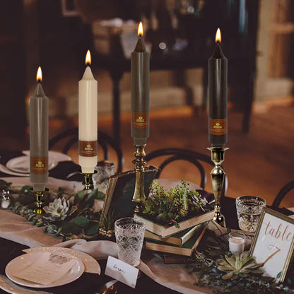 Autumn Candle Dinner Candle Unscented 4 PCS Gradient Coffee Candles Sticks 7 inch Tapered Candles Sticks for Home Holiday Wedding Party Decoration