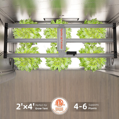 Spider Farmer G4500 Cost-Effective 320W 2x4 Coverage LED Grow Lights, Full Spectrum Dimmable Bar Style Led Growing Lamp for Indoor Plants, Upgraded Smart App Control
