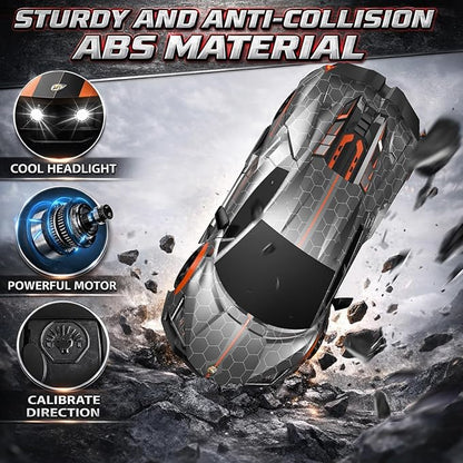 RC Drift Car 1:16 Remote Control Car 2.4Ghz High Speed RC Cars 4WD Racing Sport Toy Cars with LED Lights Spray Drifting Tires 2 Batteries for Kids Boys Girls Adults Birthday Christmas