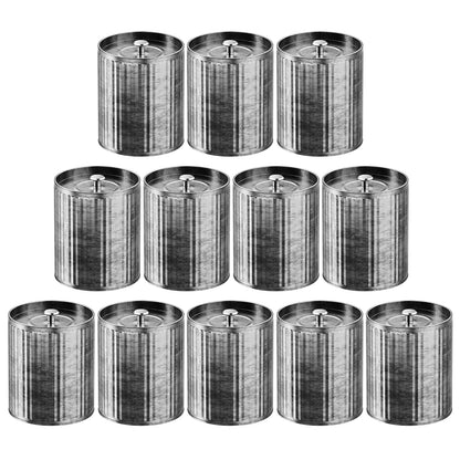 Vintage Tin Box 12-Pack Set (10oz Each can) | DIY Candle Making kit Travel Tin Can Set | Food grade Material Safe Use | DIY Candle Set Gift for Parents, Families, and Gatherings