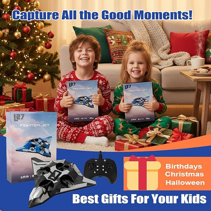 Foam Remote Control Airplanes for Kids &amp Adults | Easy Control Great for Beginner and Teenagers with Stable Hovering 360° Flips Circle Fly LED Light 2.4Ghz Christmas &amp Birthday Gifts