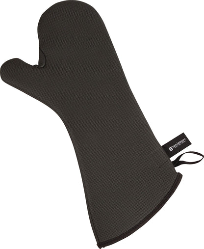 San Jamar Ultigrip Oven Mitt with Heat and Cold Protection for Cooking, Bakeries, Kitchens, And Restaurants, Neoprene, 17 Inches, Black, 1 Count
