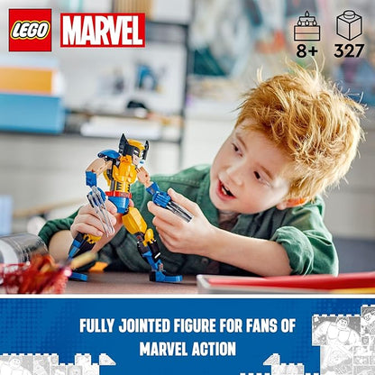 LEGO Marvel Wolverine Construction Figure 76257 Buildable Marvel Action Figure Fully Jointed Marvel Collectible with 6 Claw Elements for Play and Display X-Men Super Hero Gift for Kids Ages 8-12