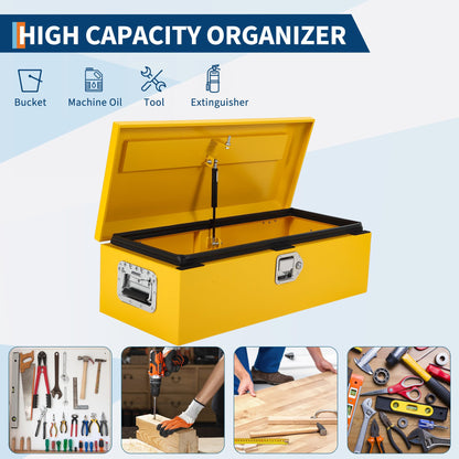 Heavy Duty Steel Underbody Truck Tool Box, Tool Storage Organizer Chest, Job Box, Weather-Resistant Truck Bed Storage Ideal for Pickup Truck ATV RV Trailer