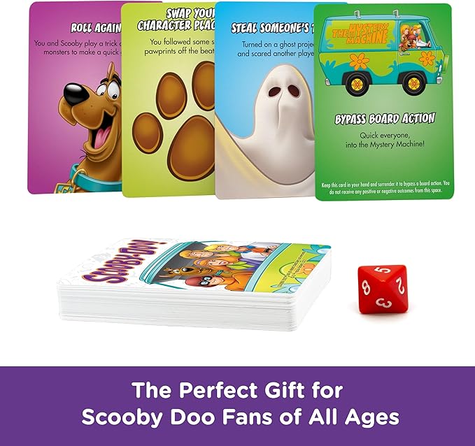 AQUARIUS Scooby-Doo Journey Board Game - Fun for Kids &amp Adults - Officially Licensed Scooby-Doo Merchandise &amp Collectibles (97018) Blue White Orange for 96 months