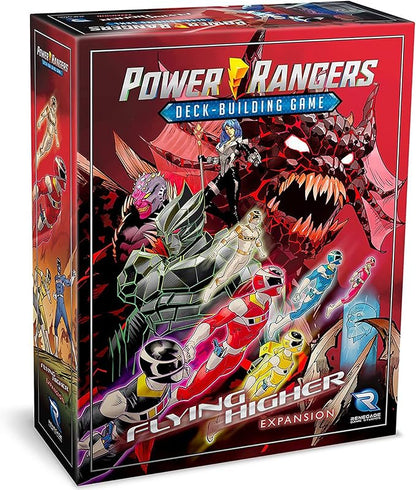 Renegade Game Studios Power Rangers Deck-Building Game Flying Higher Expansion Strategy Card Game with Andros &amp Space Rangers Ages 14+ 1-4 Players