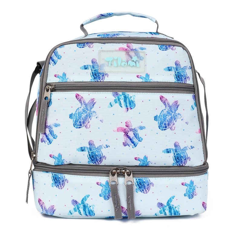 Tilami Lunch Bags Insulated Adjustable Strap Zipper, Water-Resistant Cooler Bags, Bento Bags for Kids Toddlers, Pink Plaid