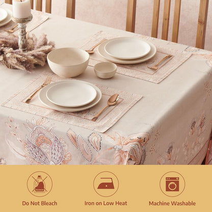 Maison d' Hermine Premium Table Cloth Square Table 100% Combed Cotton 70 x 70 Inches Tablecloth Reusable Decorative for Dining Room, Farmhouse, Home, Party, Festive & Wedding - Society Florals