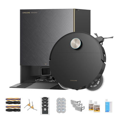 DREAME X60 Max Ultra Complete Robot Vacuum and Mop, Upgraded from X50 Series, 3.13in (7.95cm) Ultra-Thin Design, 35,000Pa Suction, Self Emptying&Refilling, Mop Self-Cleaning, 280+ Obstacle Avoidance