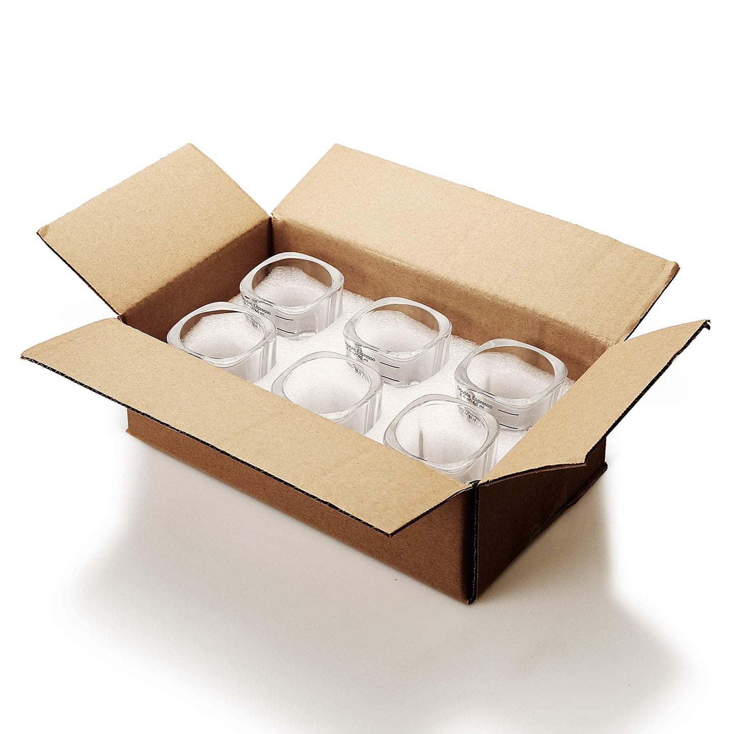 Espresso Shot Glass Liquid Heavy Sturdy Glass Shot Glasses Measuring cup Wine Glass 6 Pack 2oz/60ml By BCnmviku (Sturdy 6Pack)