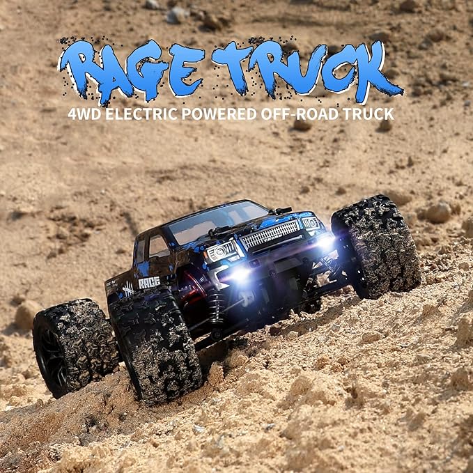 HAIBOXING RC Cars 1/18 Scale 4WD Off-Road Monster Trucks with 36+KM/H High Speed 2.4 GHz Remote-Controlled Electric All Terrain Waterproof Vehicles with Rechargeable Battery for Kids and Adults RTR