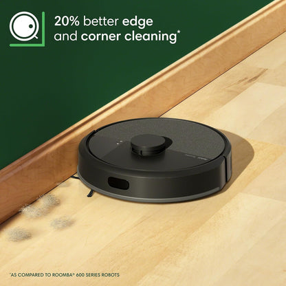 iRobot Roomba 104 2in1 Vacuum & Mop Robot - Self-Empties for 75 Days, Intense Power-Lifting Suction, Vacuums All Floors, Ideal for Pet Hair, LiDAR Smart Navigation Mapping, Mops Hard Floors